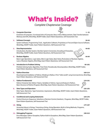 Arihant All in One Computer Science Class 11 for CBSE Exam 2026-27 | NCERT Based Complete Theory, Practice Exercises, CBQs, A-R, Sample Papers & Mind Maps | Revised Edition as per Latest Syllabus