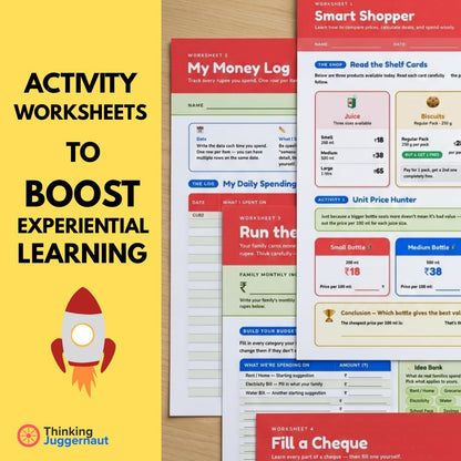 Personal Finance Handbook for Kids Ages 10–14 | Finance Books for Kids with Hands-On Activities and Worksheets | Flashcards, Save Spend Envelopes ... for Kids | Designed by IIT & NIT Alumni