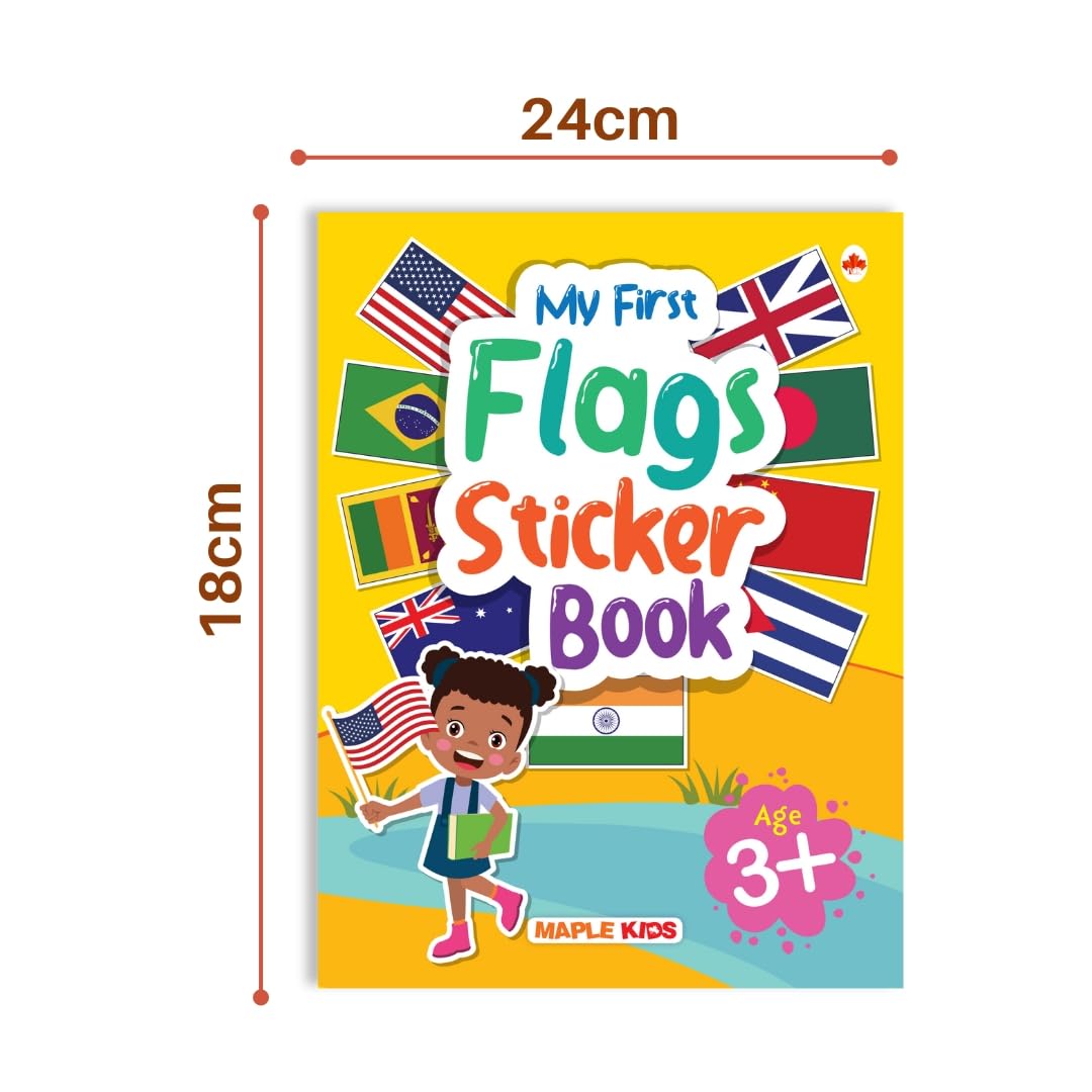 My First Sticker Book - Flags - Activity Book for Kids with 50+ Stickers - Stickers for Children - Age 3+ Years