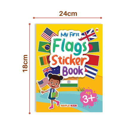 My First Sticker Book - Flags - Activity Book for Kids with 50+ Stickers - Stickers for Children - Age 3+ Years