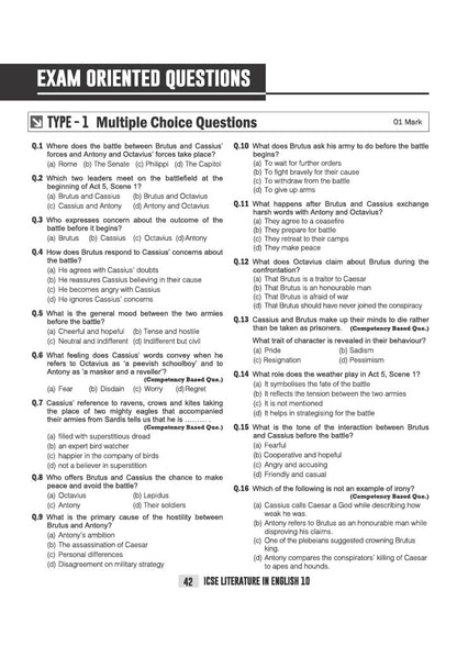 Arihant ICSE Literature in English (Paper 2)) Class 10 Exam 2026-27 | Quick Theory, Exam Pattern Questions & Sample Papers | As per Latest ICSE Syllabus | Que Bee 2nd Edition 2027