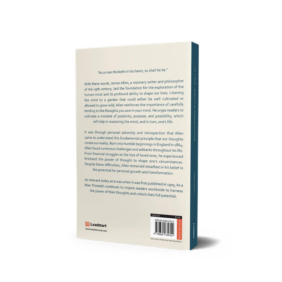 As A Man Thinketh in Modern English by James Allen [Premium Paperback] | Easy to Read Vs Original | Self Improvement Books | Human Psychology Book Under 100 Pages | Manifest and Think Better Thoughts
