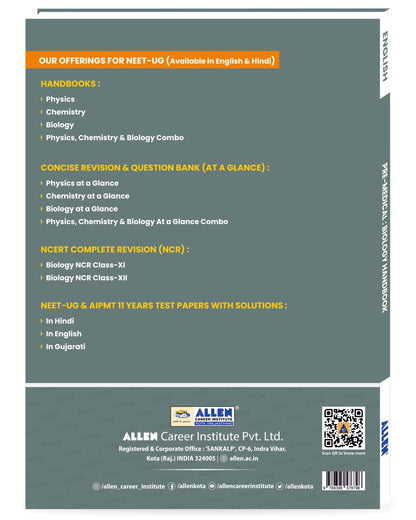 ALLEN Biology Handbook For NEET (UG) Exam (English)