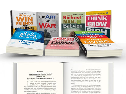 Think & Grow Rich, The Art of War, How to Win Friends & More - English Classic Novel, Confidence building book, Educatioanl book for kids | Combo of 7 Books