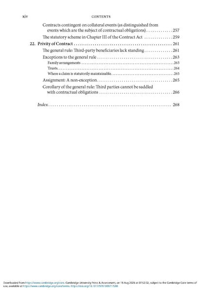 Fundamentals of Indian Contract Law (Cambridge Studies in Law India)