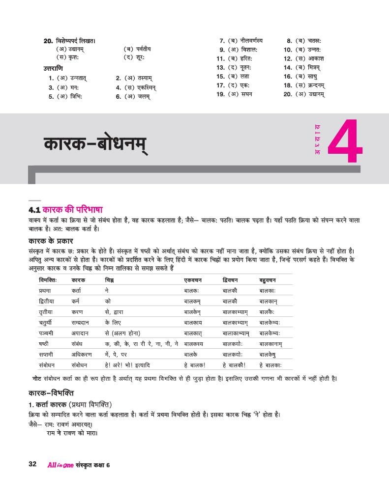 Arihant All in One Sanskrit Class 6 for CBSE Exam 2025-26 | Based on the latest NCERT Deepakam | Mind Map in Each Chapter and Competency-Based ... Study, Complete Practice, Complete Assessment