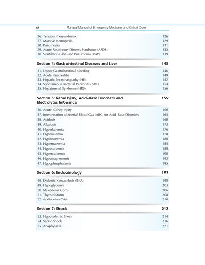 Manipal Manual Of Emergency Medicine And Critical Care 2Ed (Pb 2025)