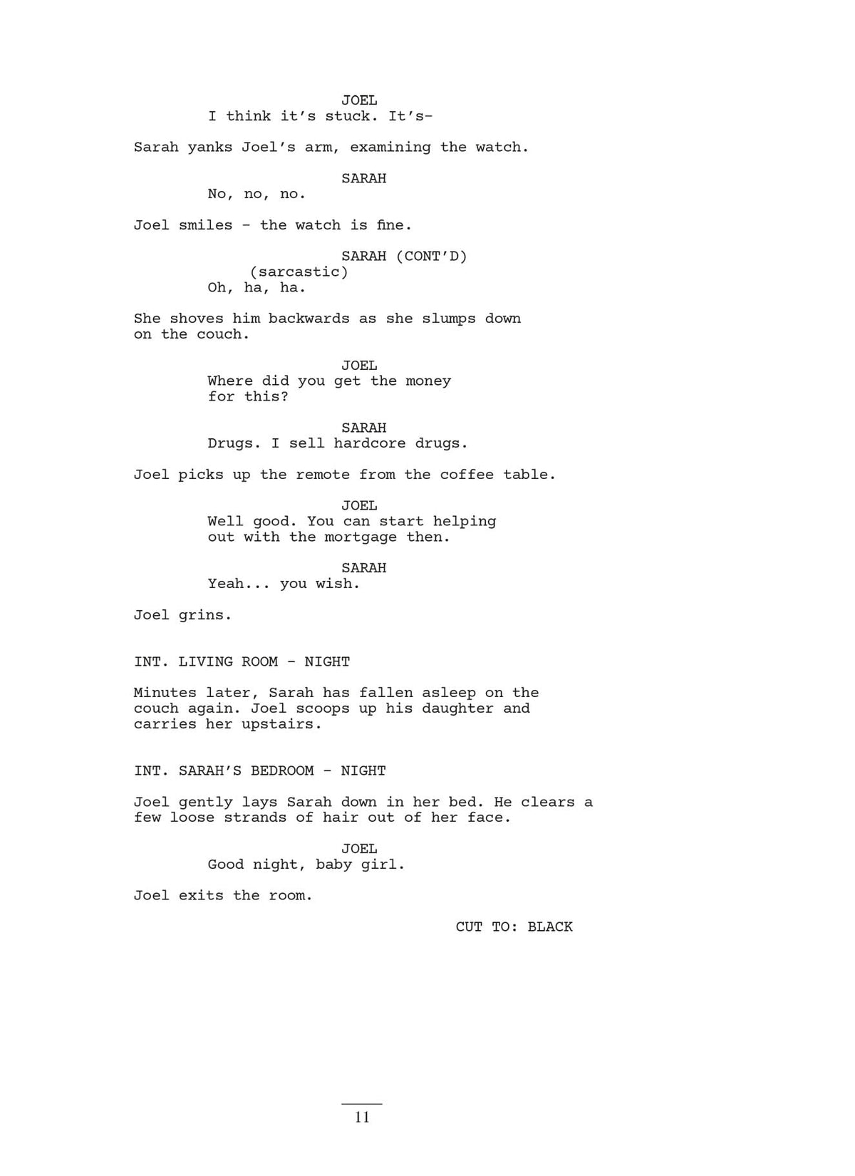 The Last of Us: Part I and Part II Scripts