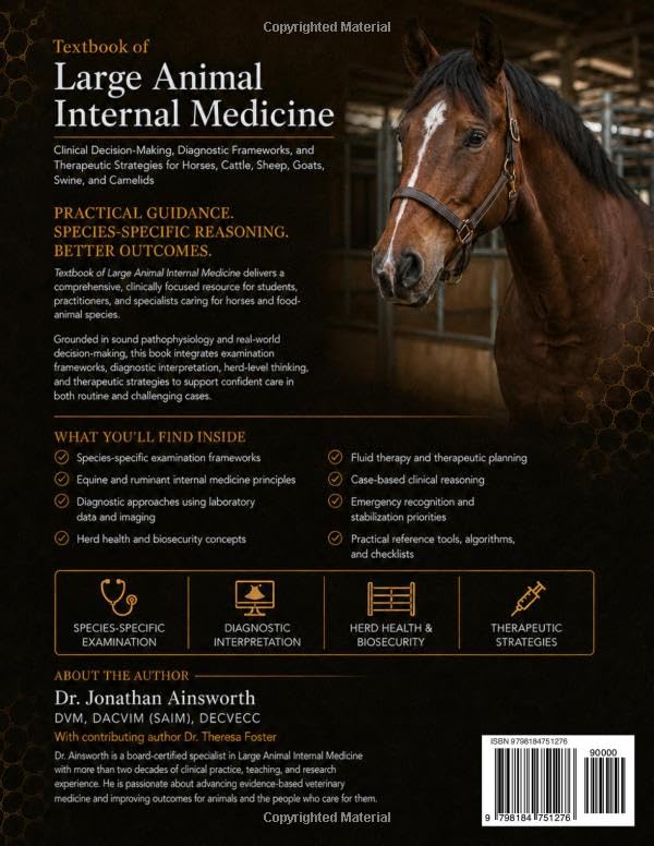Textbook of Large Animal Internal Medicine: Clinical Decision-Making, Diagnostic Frameworks, and Therapeutic Strategies for Horses, Cattle, Sheep, ... Veterinary Clinical Medicine Library)