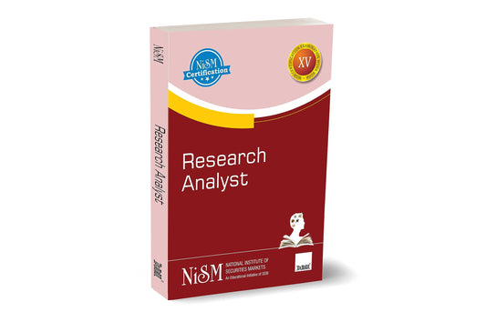 NISM's Research Analyst – Comprehensive guide covering vital topics for company research, including market basics, industry drivers, risk-return fundamentals, economic analysis, etc