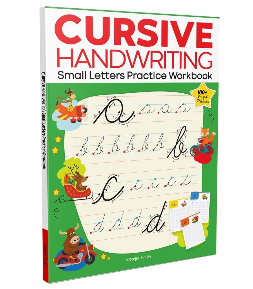 Cursive Handwriting – Small Letters: Practice Workbook | Ages 5–8 Years | Step-By-Step Letter Formation | Tracing Practice |Kids Fine Motor Skills | Premium Paperback | Children | Latest Edition