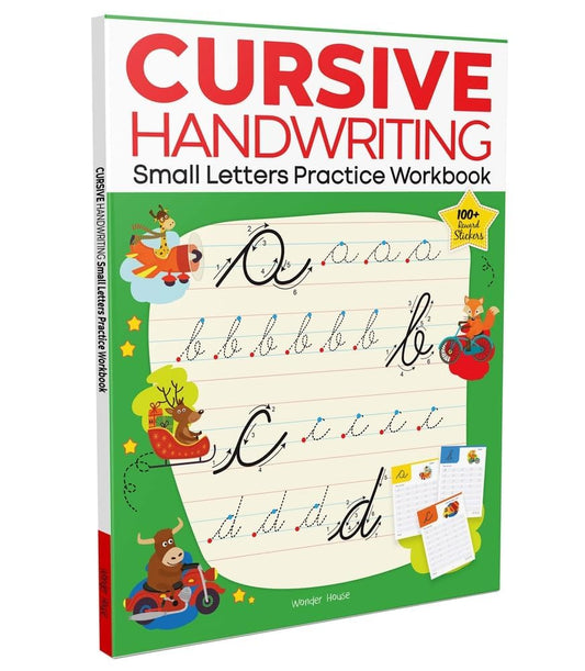 Cursive Handwriting – Small Letters: Practice Workbook | Ages 5–8 Years | Step-By-Step Letter Formation | Tracing Practice |Kids Fine Motor Skills | Premium Paperback | Children | Latest Edition