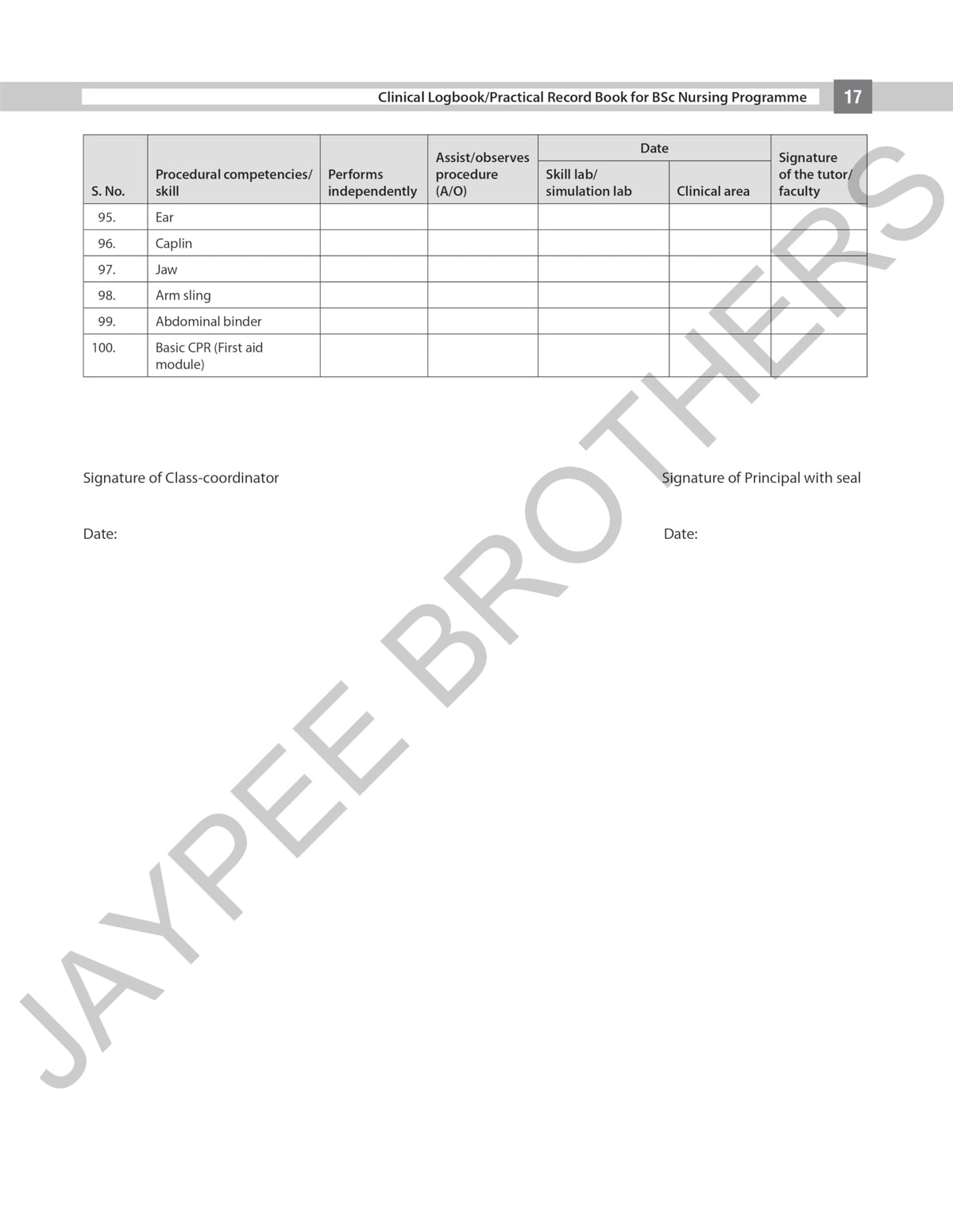 Clinical Logbook/Practical Record Book for BSc Nursing Programme by I. Clement | Complete Clinical Record Book as per Revised INC Syllabus for BSc Nursing Students, All 8 Semesters (4-Year Programme)
