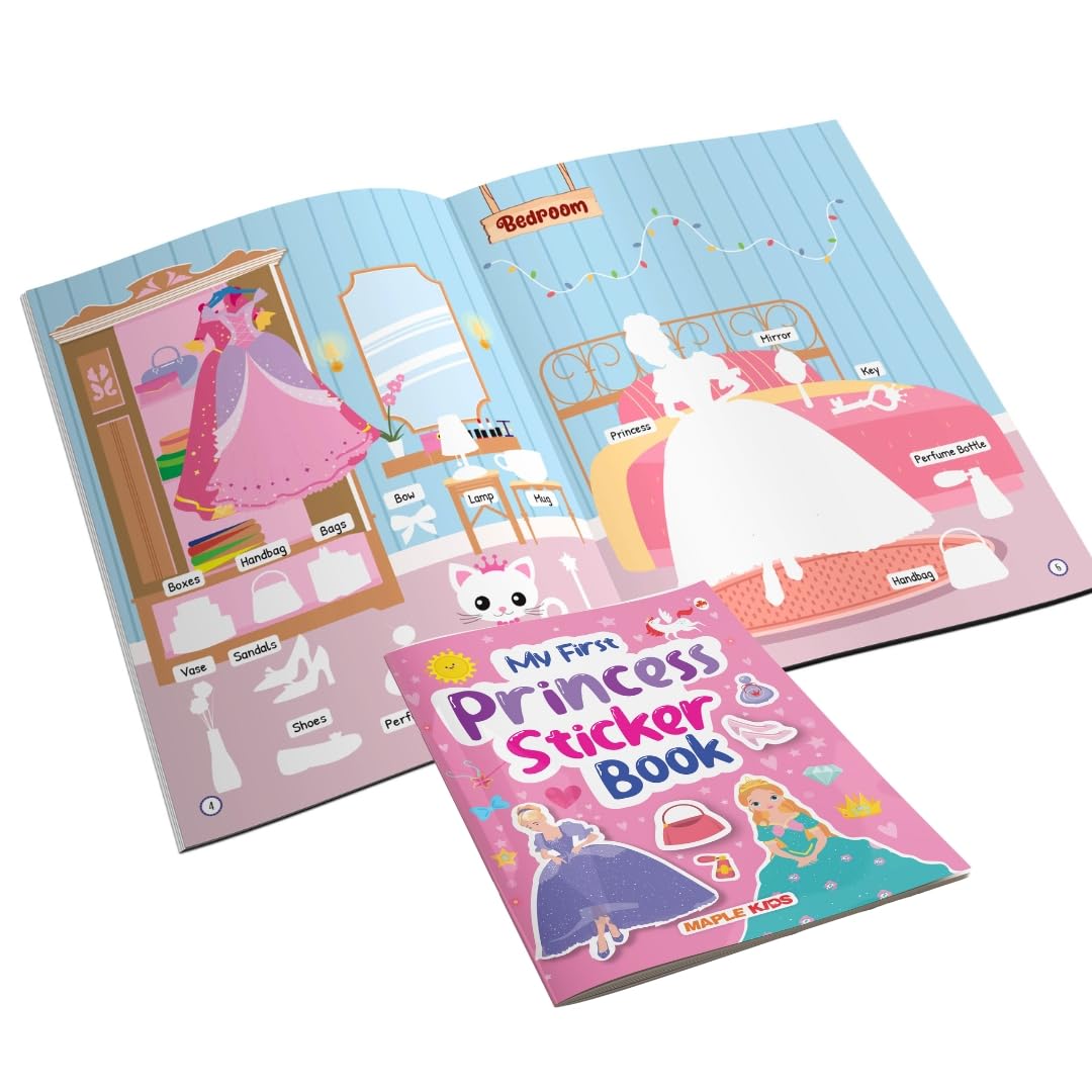 My First Sticker Book - Princess - Activity Book for Kids with 100+ Stickers - Stickers for Children - Age 3+ Years