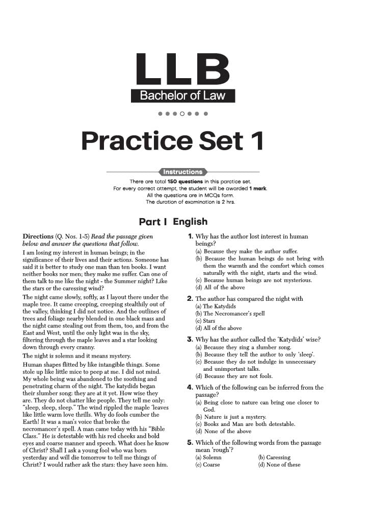 Arihant LLB Entrance Exam 2027 | 15+ Solved Papers 2026-2010 | DU, BHU, IPU, Jamia Millia, NLU & Regional Law Entrance Exams | Authentic Questions with Detailed Explanations | 3 Practice Sets