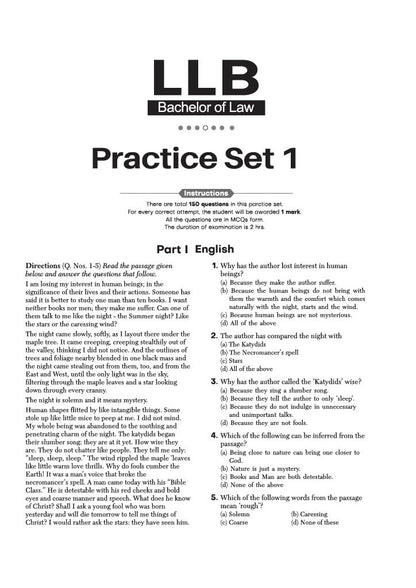 Arihant LLB Entrance Exam 2027 | 15+ Solved Papers 2026-2010 | DU, BHU, IPU, Jamia Millia, NLU & Regional Law Entrance Exams | Authentic Questions with Detailed Explanations | 3 Practice Sets