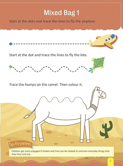 My First Pencil Control Activity Book: Pre-Writing Practice for Kids (Pattern Writing) | Letters, Shapes & Patterns and Lines | Early Learning Tracing Lines & Pattern Writing Activities | Best Selling Writing Book in India for Children; 3+ Ages