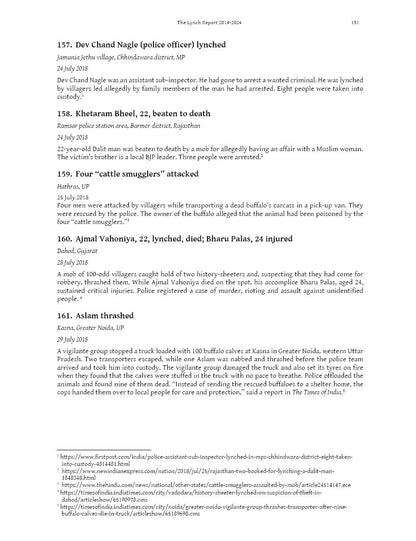 Mob Lynching In India (A Record — 2014-2024)