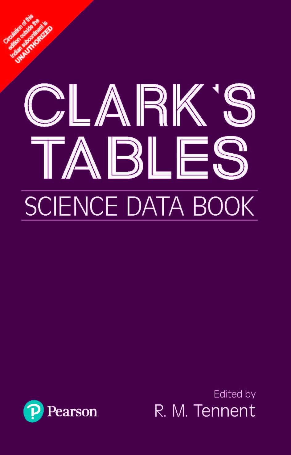 CLARKS TABLES SCIENCE DATA BOOK book cover