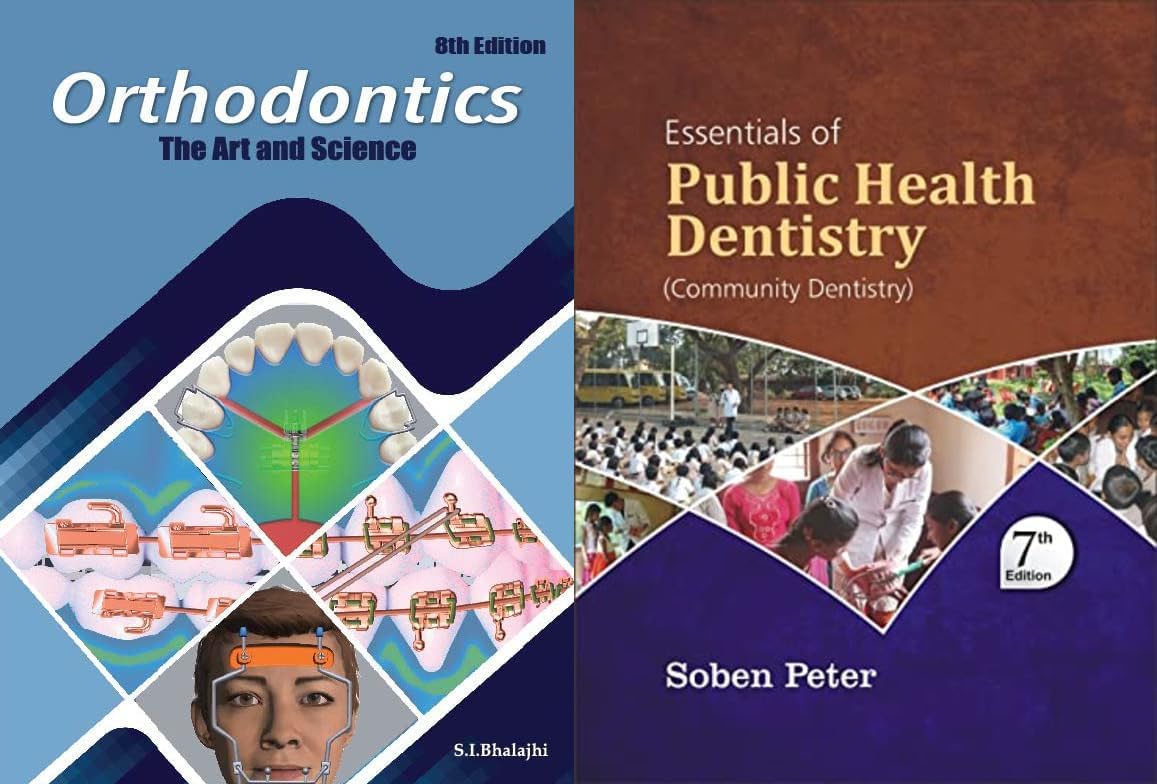 Orthodontics - SI Bhalajhi + Peter Soben - Public Health Dentistry - Set of 2 Books - 2023-24/Ed.