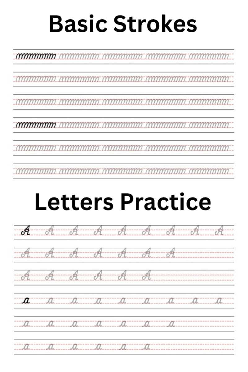 Beautiful Handwriting Practice Workbook: Trace and Practice Handwriting for Ages 8 and Above