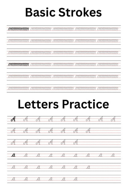 Beautiful Handwriting Practice Workbook: Trace and Practice Handwriting for Ages 8 and Above