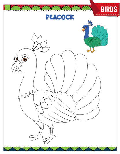 101 Colouring Book for Kids - Colour Drawing Book | Premium Quality Coloring Book | Ages: 2 - 6 Years | Two Brothers Publications