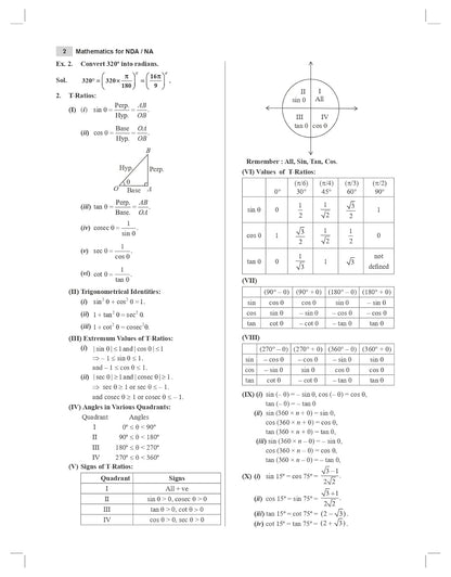 Mathematics for NDA / NA ( National Defence Academy and Naval Academy Entrance Examination ) By RS Aggarwal - Includes Solved Paper NDA / NA - / 2025 - New Revised Edition