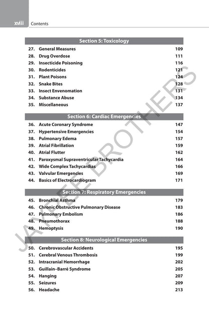 CMC Vellore Handbook of Emergency Medicine, 3/E for PG Medical Students, Intensivists and Emergency Physicians | Complete ED Protocols with Trauma, Toxicology and Procedures | Critical Care
