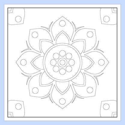Mandala Colouring Book for Kids | Best Selling Mandala Art Kit in India | Premium Quality Drawing & Painting Book for Kids | Two Brothers Publications
