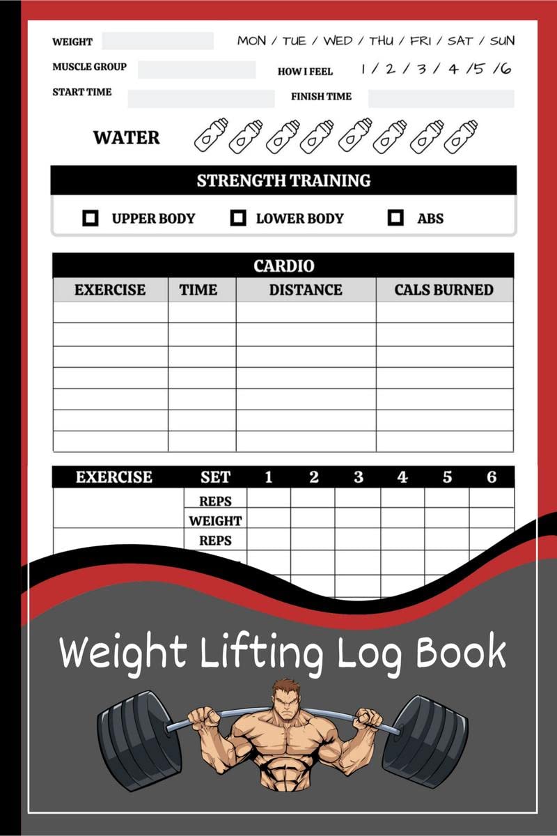 Weight Lifting LogBook : Productivity Workout Journal for Men and Women, Exercise Notebook and Fitness Logbook for Personal Training and Bodybuilding | Training Workout & Fitness Record Tracker for Gym Lovers | Perfect as a G