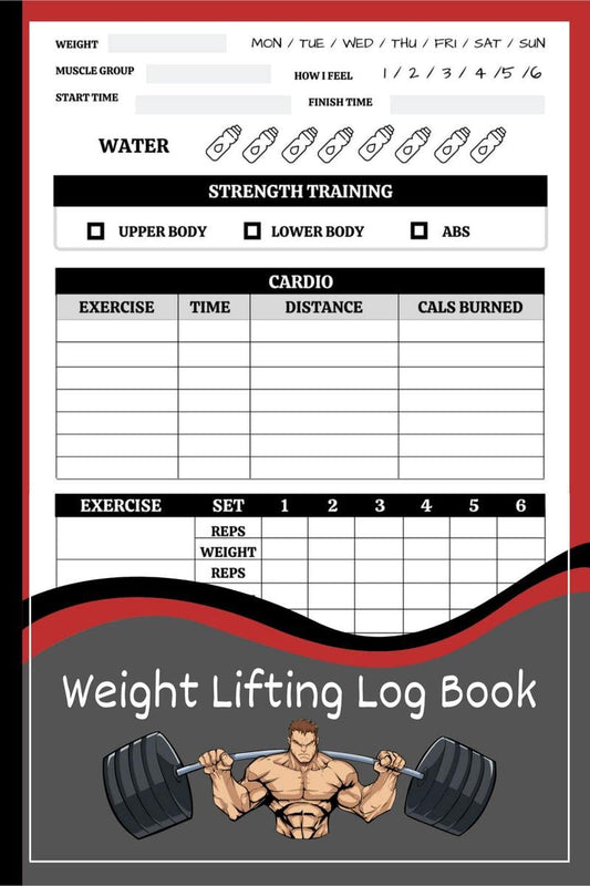 Weight Lifting LogBook : Productivity Workout Journal for Men and Women, Exercise Notebook and Fitness Logbook for Personal Training and Bodybuilding | Training Workout & Fitness Record Tracker for Gym Lovers | Perfect as a G