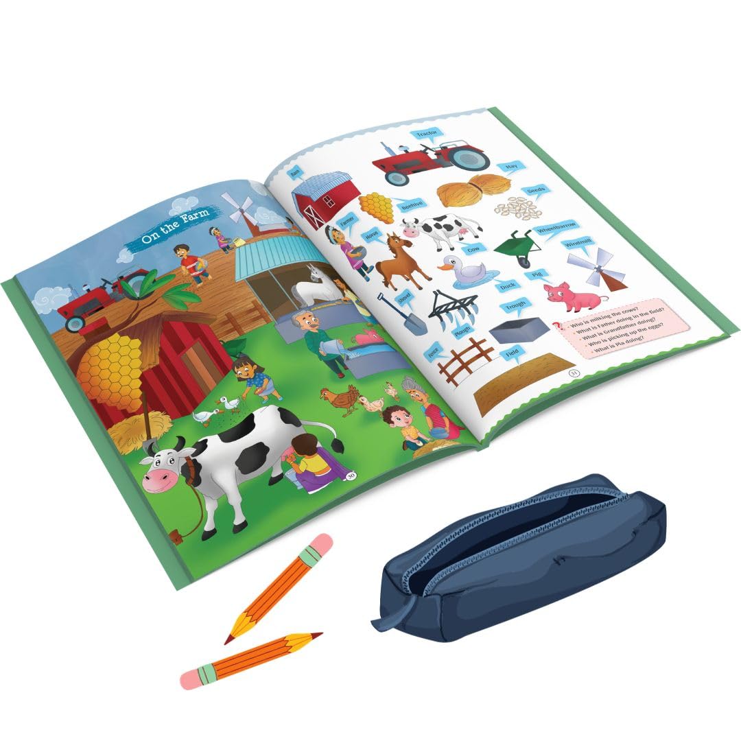 Picture Talk and Conversation Book for Kids (Colourful Pictures) - Age 2-6 Years - Good for Pre-schoolers, Toddlers