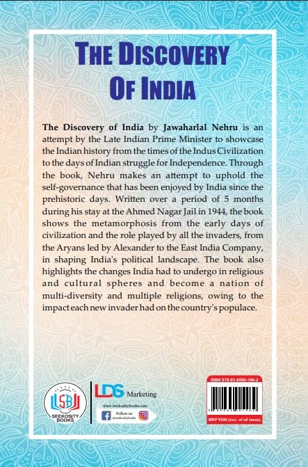 The Discovery of India by Jawaharlal Nehru, Paperback Book, Indian History, Independence Struggle, Cultural Evolution, USI Security Books