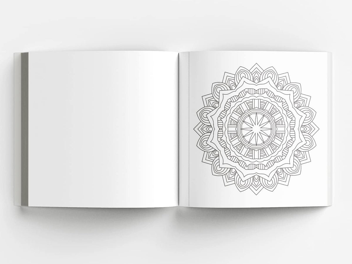 Mandala Art Book for Kids Tear Out Sheets (Enhance Art Coloring, Drawing Skills, Mandala Practice) High Quality Big 160 GSM for Frame After Colouring - Perfect Gift for Teens
