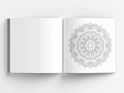 Mandala Art Book for Kids Tear Out Sheets (Enhance Art Coloring, Drawing Skills, Mandala Practice) High Quality Big 160 GSM for Frame After Colouring - Perfect Gift for Teens
