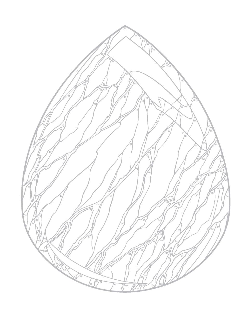 Creative Haven Gemstones Color by Number (Adult Coloring Books: Art & Design)