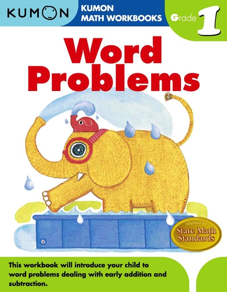 WORD PROBLEMS GRADE 1 (Kumon Math Workbooks) by Kumon Pub North America Limited (Author) book cover