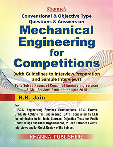 Mechanical Engineering for competitions (Old Edition) by R.K Jain (Author) book cover
