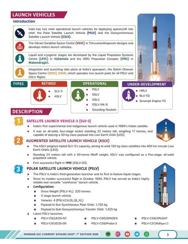PARMAR SSC Current Affair Shot | English Medium | 1st Edition, 2026 Edition | Helpful For All SSC Examinations | Parmar SSC Current Affair Team | Parmar SSC