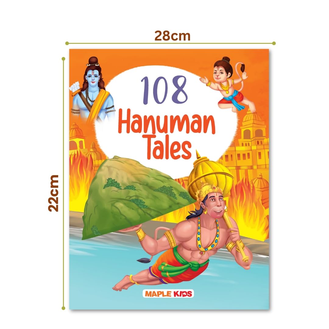108 Hanuman Stories (Illustrated) - Story Book for Kids - English Stories for Children - Bedtime Stories - Moral Stories - Age 3+ - Read Aloud to Infants, Toddlers