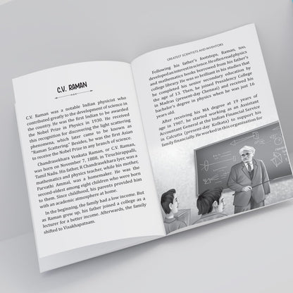 Story Book for Kids - Greatest Scientists and Inventors (Illustrated) - Biographies for Children - Albert Einstein, Galileo Galilei, Graham Bell, ... Raman, James Watt, Stephen Hawking - Age 6+