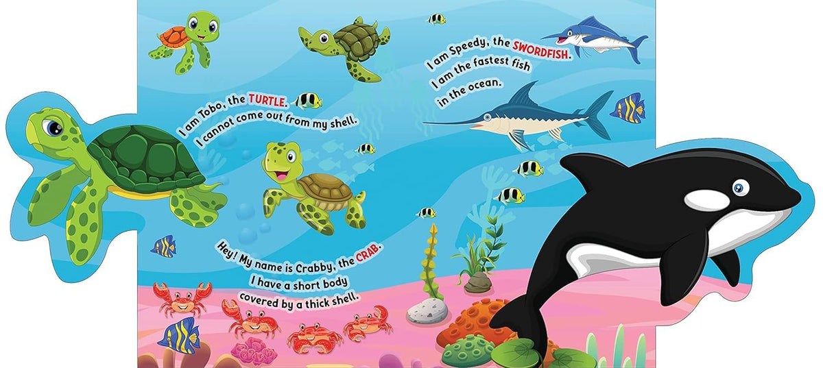 Under the Ocean - Lift The Flap Book for Kids Age 3-6 Years with Bright and Colourful Pictures- Early Learning Novelty Book for Children
