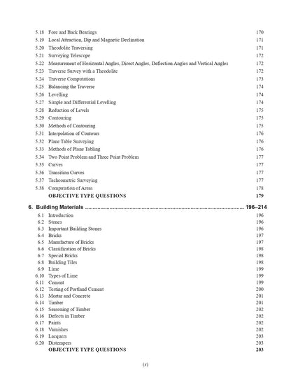 Civil Engineering : (Conventional and Objective Type) | 5000+ Objective Questions with Hints | UPSC, IES, ESE, SSC JE Engineering Exam, B.Tech, B.E, B.Sc, Gate & Other Competitive Exams 2025