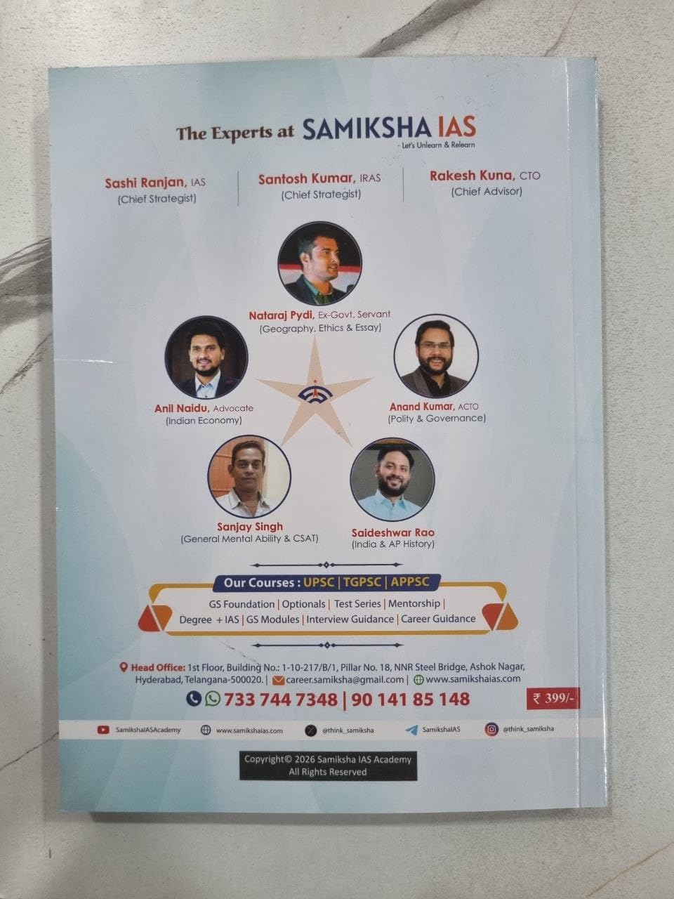 Samiksha IAS APPSC Topic-wise 42 Years AP History PYQs Book, 2nd Edition, 2000+ Topic-Wise Previous Year Questions (1984-2026)