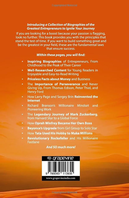 Inspiring Entrepreneur Stories for Kids: Lessons in Money, Investing & Life Skills from History's Greatest Businessmen (Finance & Economics Books for Children) (Growth Mindset Books for Young Readers)