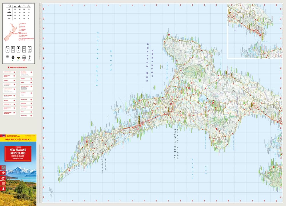 New Zealand Marco Polo Map