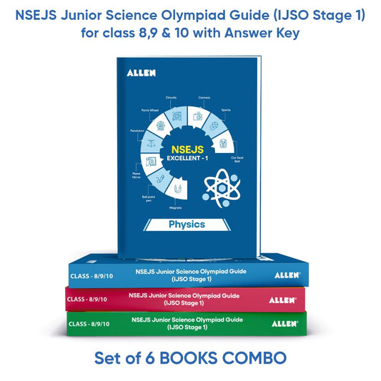 NSEJS Junior Science Olympiad Guide (IJSO Stage 1) Multicolor Edition with Answer Key for class 8,9 & 10 | Set of 6 Books Combo by ALLEN