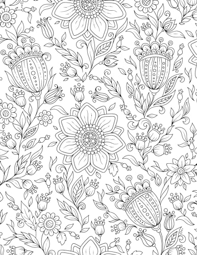 Nature Adult Colouring Book for Peaceful Creativity and Stress Relief | Beautiful Designs Inspired by Flowers, Birds, Butterflies & More for Relaxation and Mindful Expression