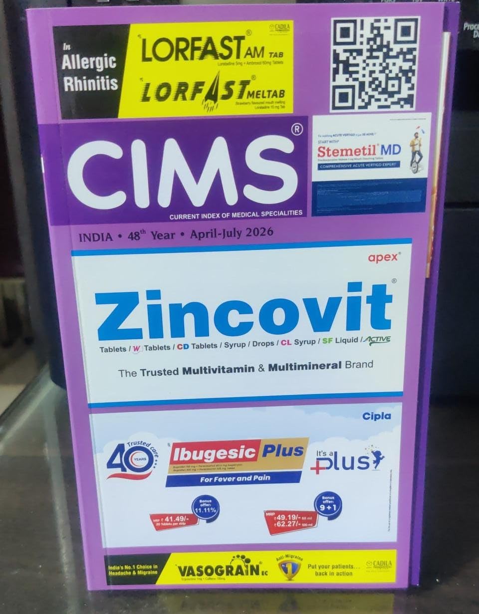 CIMS India (Current Index of Medical Specialities) (JAN - APRIL 2026)
